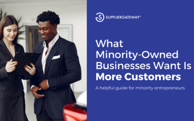 What Minority-Owned Businesses Want Is More Customers