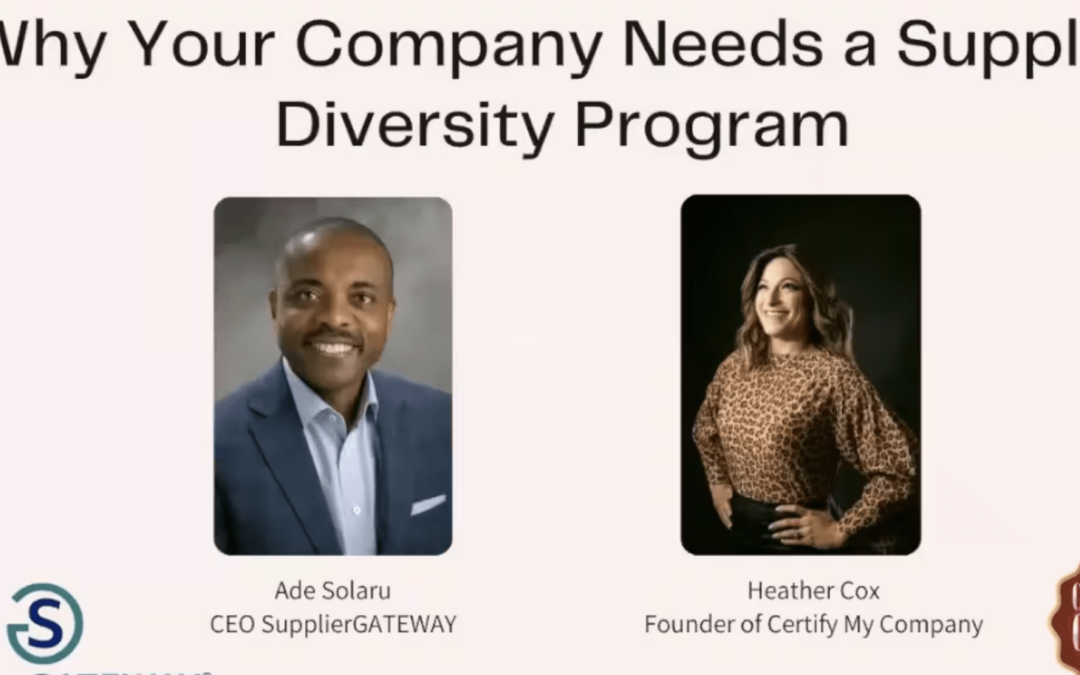 Why Your Company Needs a Supplier Diversity Program