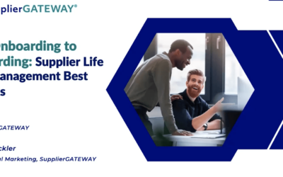 Supplier Lifecycle Management Best Practices with SupplierGateway.