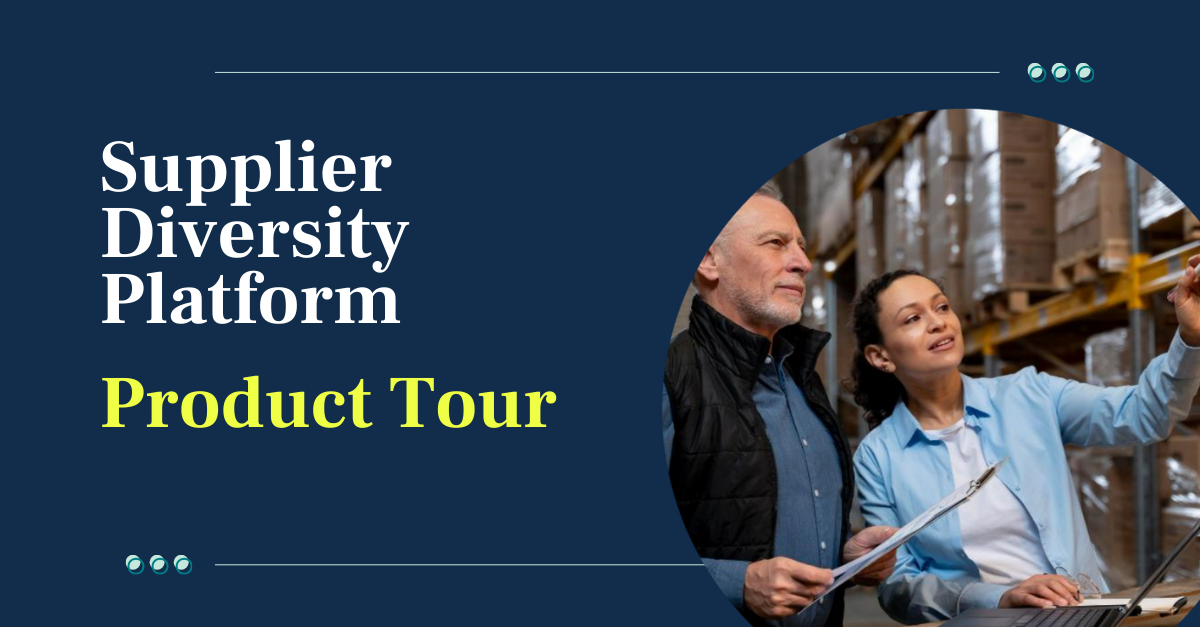 Take the Supplier Diversity Product Tour