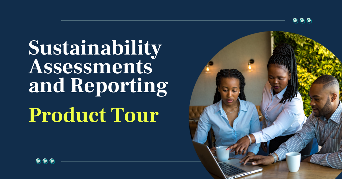 Sustainability assessments and reporting